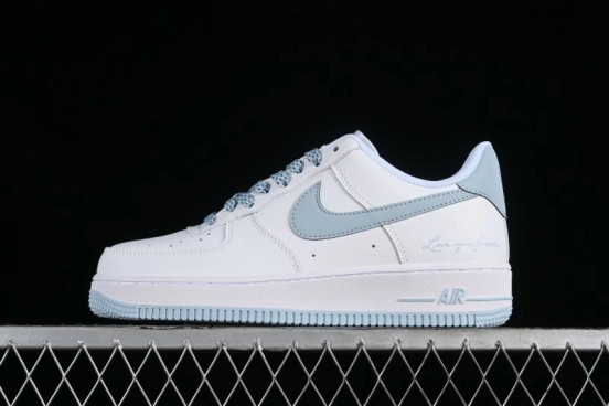 Nike Nocta x Nike Air Force 1 '07 Low "Certified Lover Boy" Ice Blue Classic Low-Top Casual Sneakers - LO1718-061