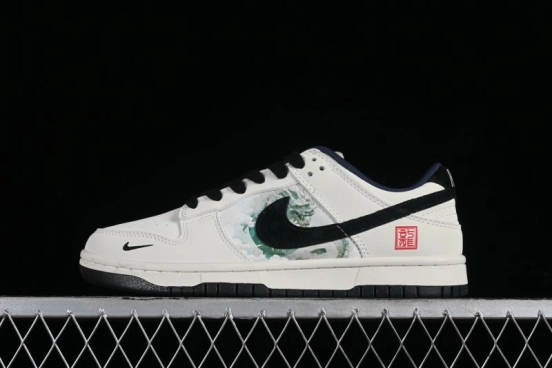 Nike SB Dunk Low Chinese New Year Limited Edition - Azure Dragon Anniversary Custom Low-Top Casual Skate Shoes - XB3802-711