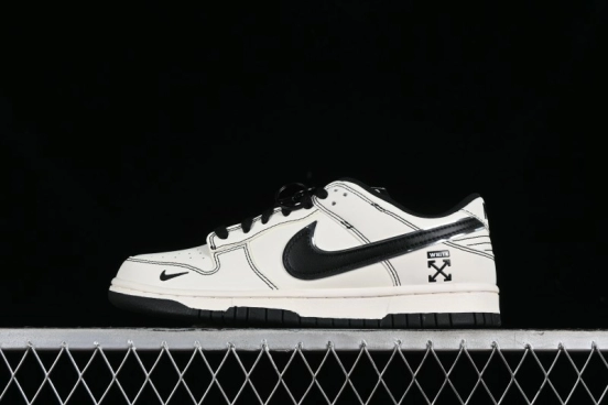 Nike SB Dunk Low OFF-WHITE Collaboration - Anniversary Edition Customized Low-Top Casual Skate Shoes - DJ2024-003