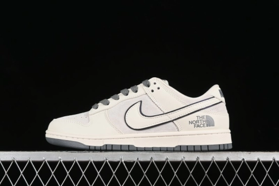 Nike SB Dunk Low The North Face Collaboration - Cement Grey Pig Anniversary High-End Custom Low-Top Casual Skate Shoes - XX2025-326