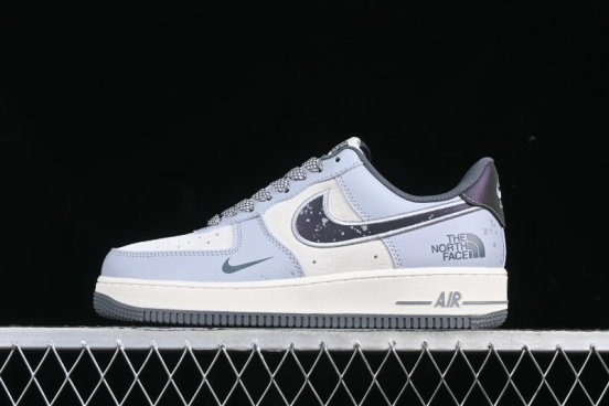 Nike Air Force 1 '07 Low The North Face Collaboration Embroidered Splash Design Casual Sneakers - DM6688-006