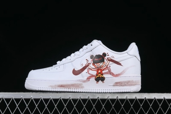 Nike Air Force 1 '07 Low Casual Sneakers with Chinese Anime Nezha Legend Design - ZH0316-061