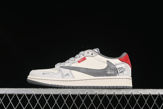 Nike Travis Scott x Fragment Design x Air Jordan 1 Low OG SP Sneakers - YX5066-300