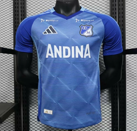 Player Version 25/26 Millonarios Blue with Andina Logo Design Home Jersey