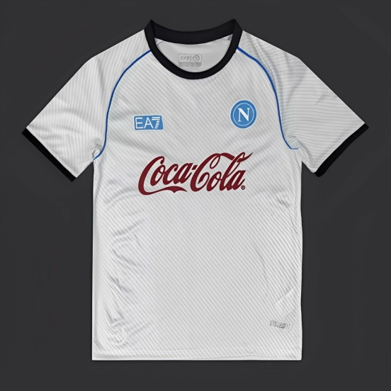 25/26 SSC Napoli White/Silver Training Jersey